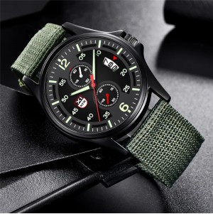 ساعة يد رجالية شبابية Reloj Hombre  XINEW موضة النايلون الفرقة الجيش الرياضة